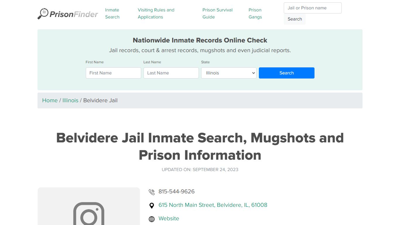 Belvidere Jail Inmate Search, Mugshots and Prison Information