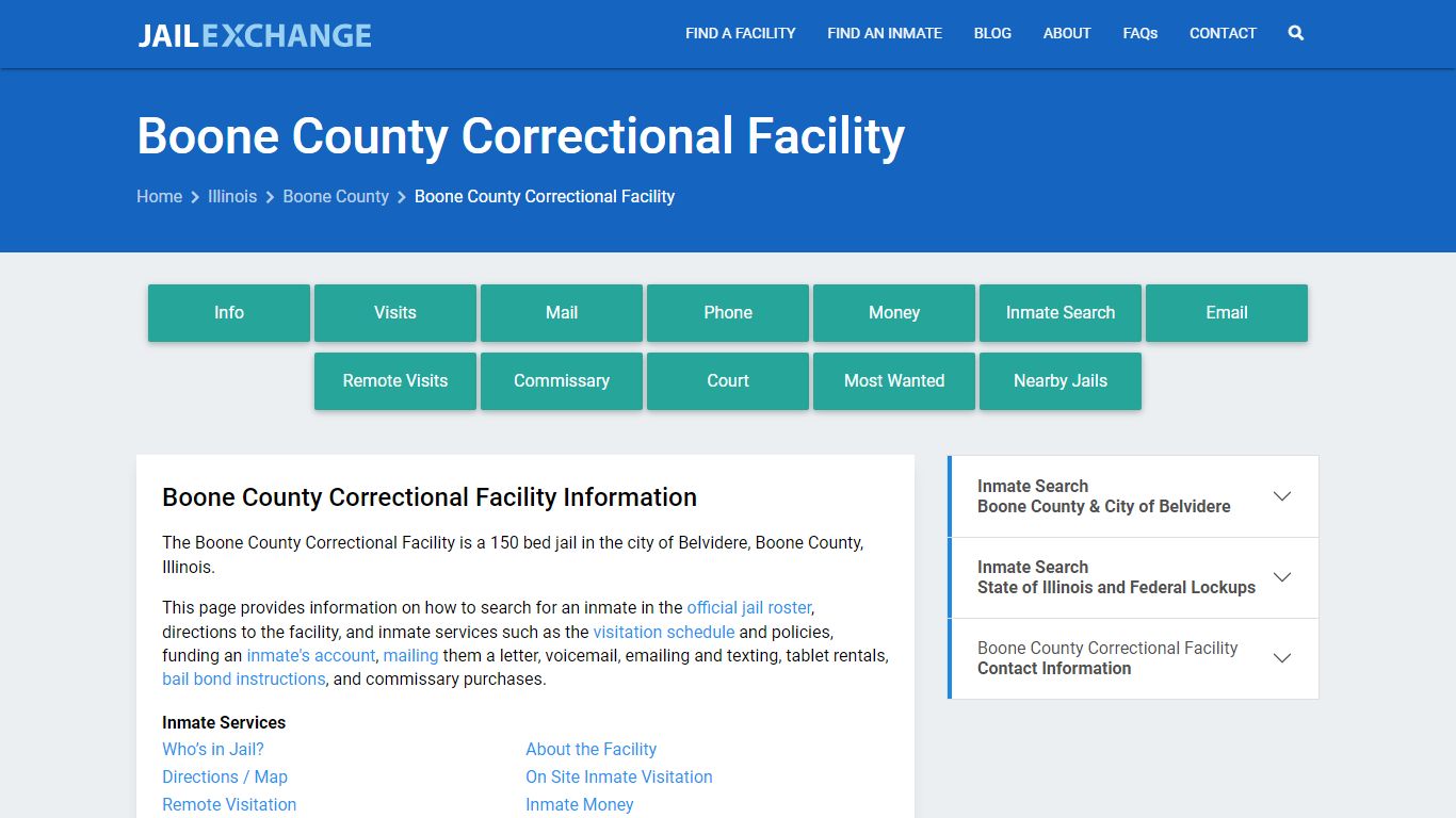 Boone County Correctional Facility - Jail Exchange